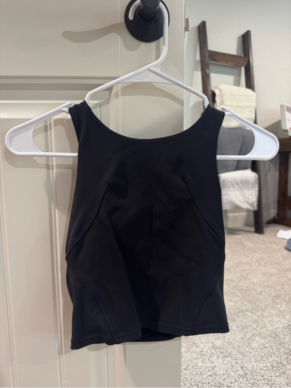 Black Women's Cropped Tank Top
